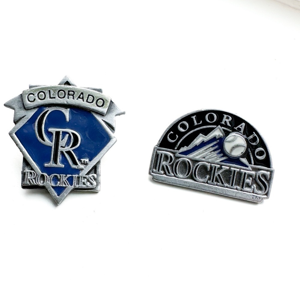 MLB Colorado Rockies Vintage Pewter Pin Set